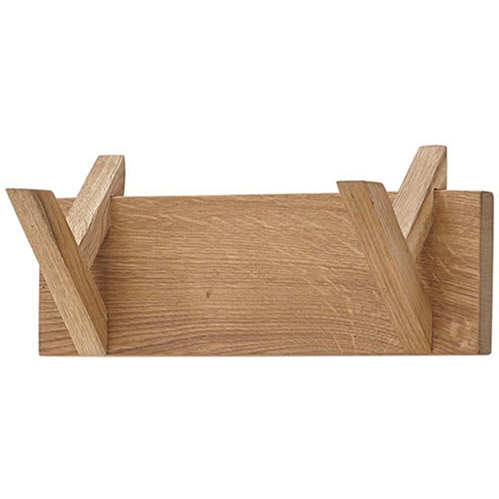 möbelando Garderobenpaneel BANTRY, in holzfarben, Eiche massiv geölt - 30x13x12cm (BxHxT)