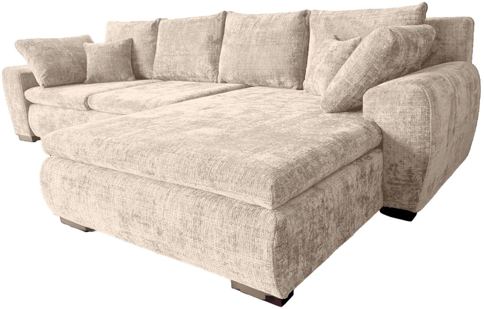 Home affaire Ecksofa Cara Mia L-Form, B: 325 cm - OTTO. Verlässliche Qualität., 4 Zierkissen, optional Schlaffunktion & Bettkasten