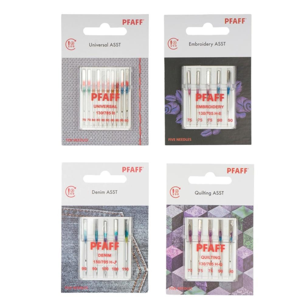 PFAFF Nähmaschinennadeln - Sortiment 4er - Universal- / Quilting- / Jeans- / Sticknadeln