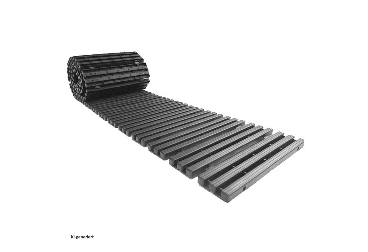 HTI-Living Gartensteg Gartenweg 131 cm Holzbohlenoptik Grau, 30x131 cm, Set, 16-St., 16 Module inkl. Verbindungselementen, Gehweg Rollweg leicht zu verlegen