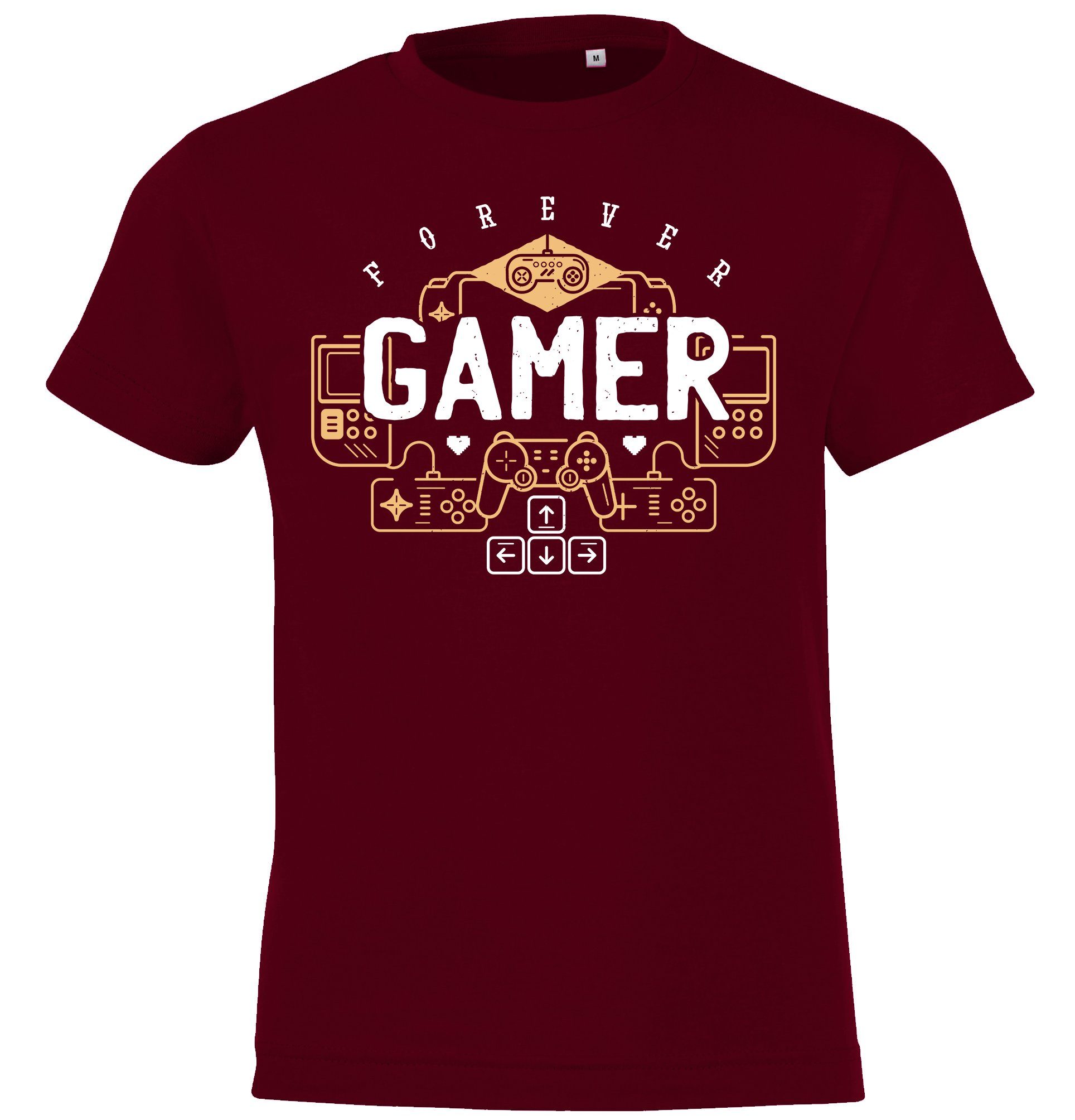 Youth Designz T-Shirt "Gamer Forever" Kinder Hoodie Pullover für Jungen und Mädchen mit trendigem Frontprint