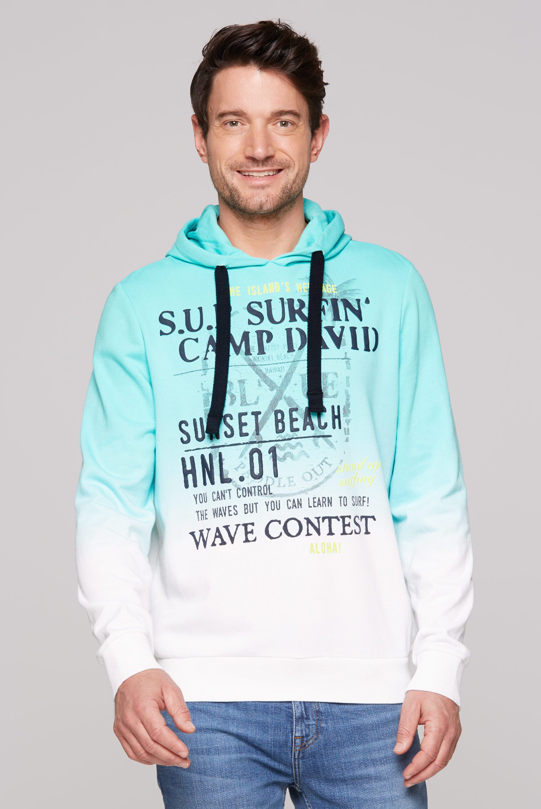 CAMP DAVID Kapuzensweatshirt mit Farbverlauf günstig online kaufen