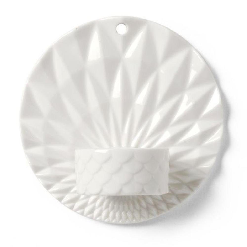 Dottir Nordic Design Wanddekoobjekt Wand Teelichthalter Pipanella Scales White