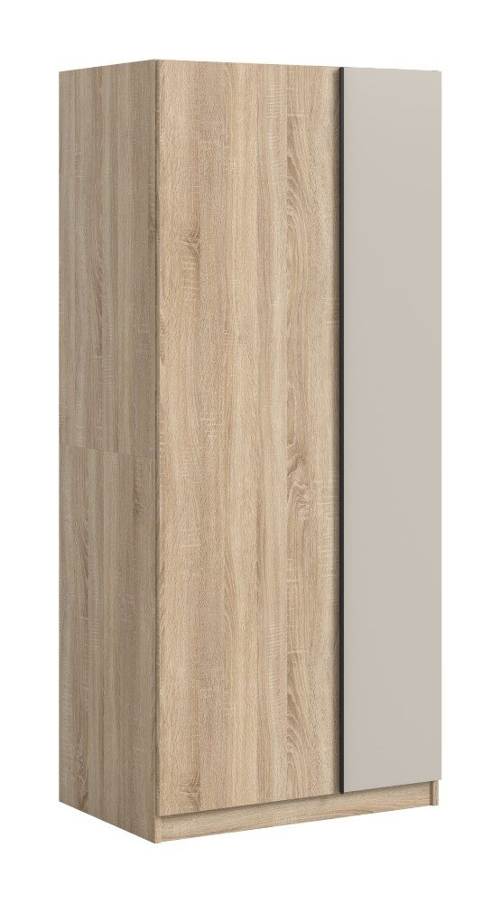 xonox.home Garderoben-Set Kleiderschrank Oakland, mit 2 Türen, Sonoma Eiche, 2-türig
