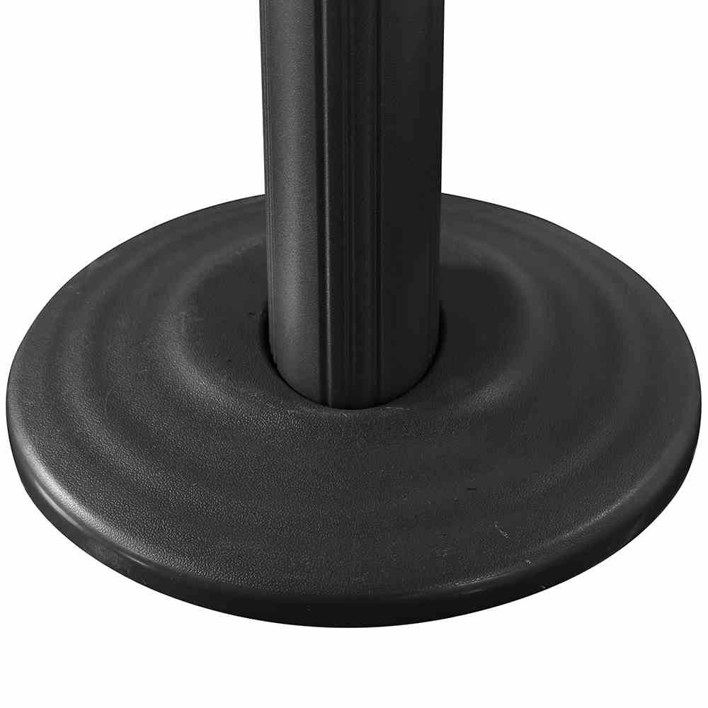 Siena Garden Ampelschirm Alphawing N+ Ampelschirm silber/schwarz meliert Ø 350cm Gestell Alu