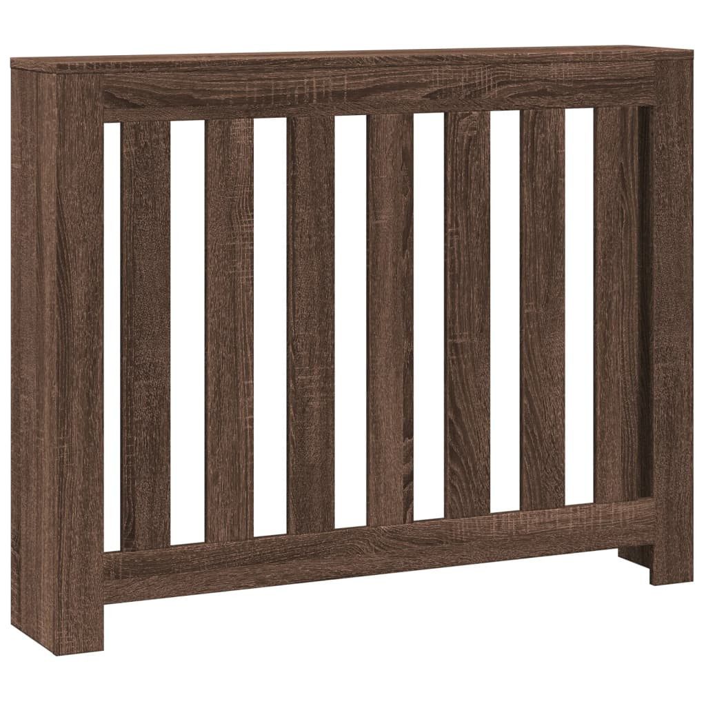 vidaXL Heizungsverkleidung Heizkörperverkleidung Braun Eiche 104x20x82 cm Spanplatte