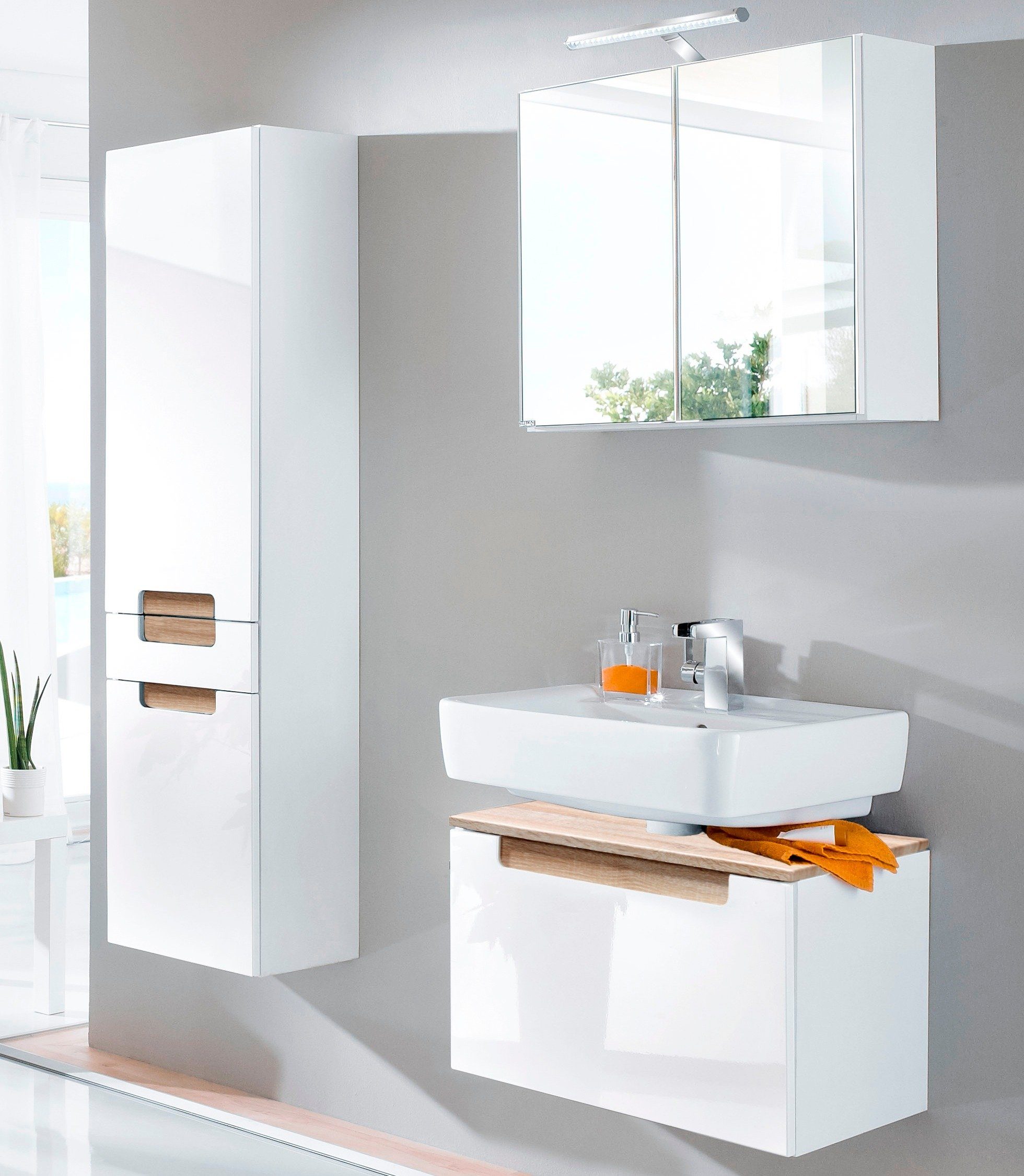 welltime Waschbeckenunterschrank Siena Badmöbel, Breite 60 cm günstig online kaufen