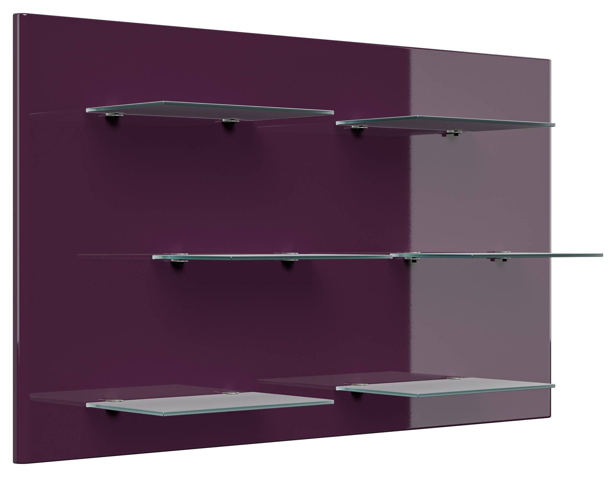 Magnolia Home Wandregal Wandregal Emotion 6 Glasablagen 104x60 cm Brombeer