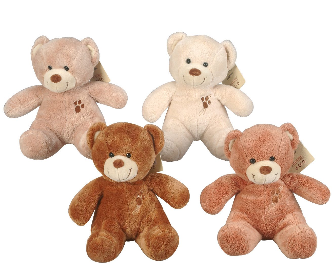 Nicotoy Plüschfigur Nicotoy Plüsch Bär, 4-sort. Lieferumfang 1 Stück