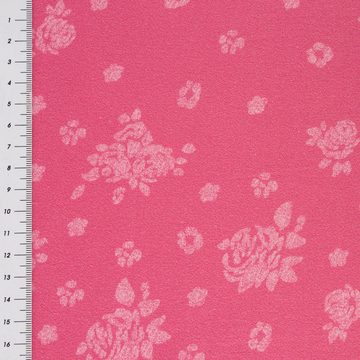 SCHÖNER LEBEN. Stoff Baumwollstoff Trachten Rosen pink rosa 1,50m Breite