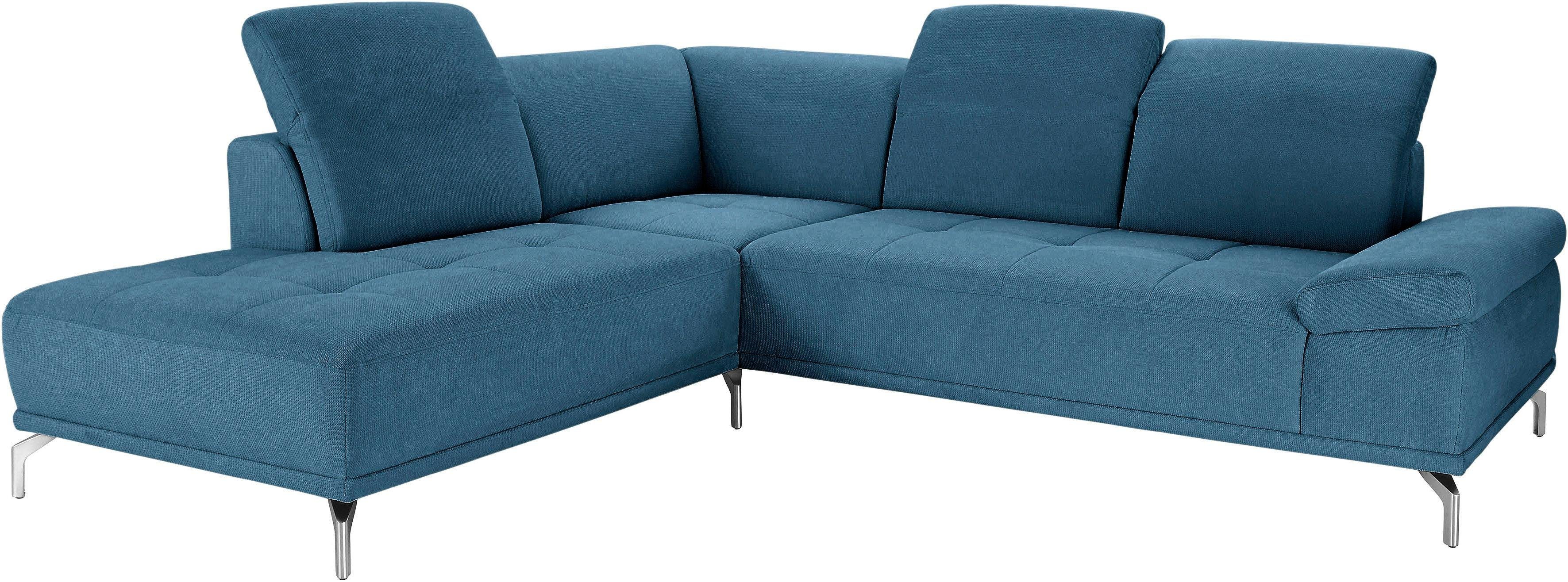 Places of Style Ecksofa Caluna, Inkl.Sitztiefenverstellung, günstig online kaufen