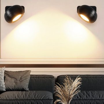 WILGOON LED Wandleuchte Wandleuchten Akku Wandlampe mit Touch Control, Dimmbare, 360° Drehbare, LED fest integriert, Kaltweiß/Naturweiß/Warmweiß, 3 Farber Touch-Steuerung, LED Tischlampe, für Wohnzimmer