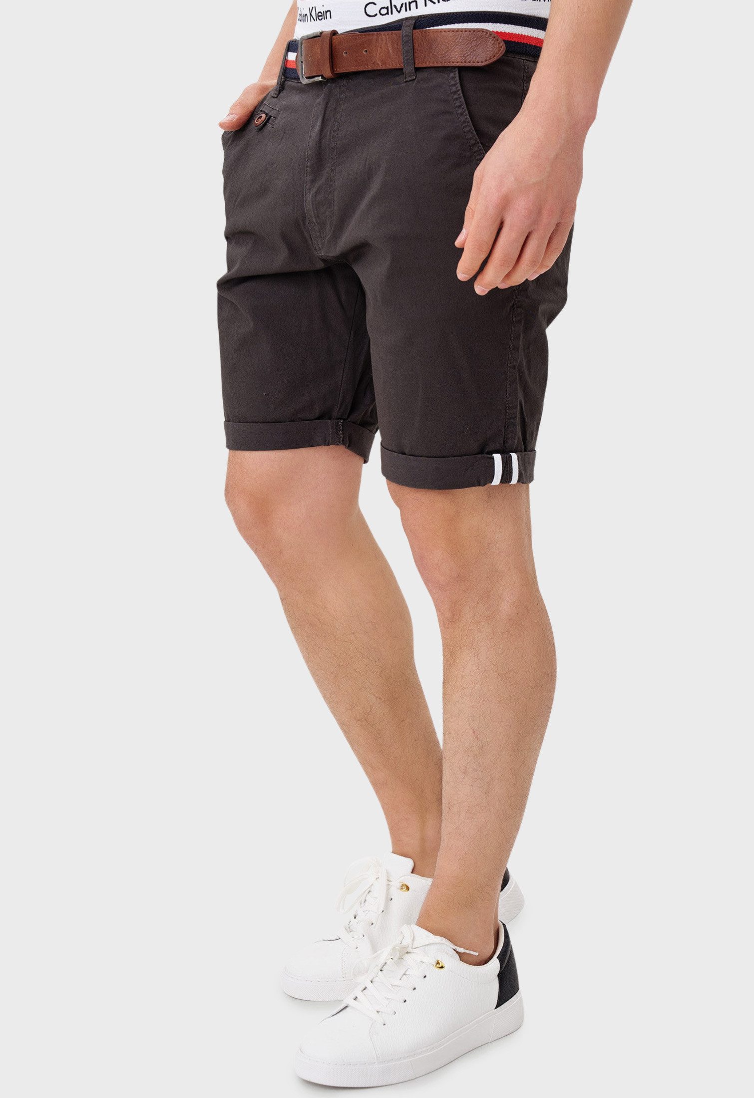 Indicode Chinoshorts INStormset aus elastischer Baumwoll-Qualität günstig online kaufen