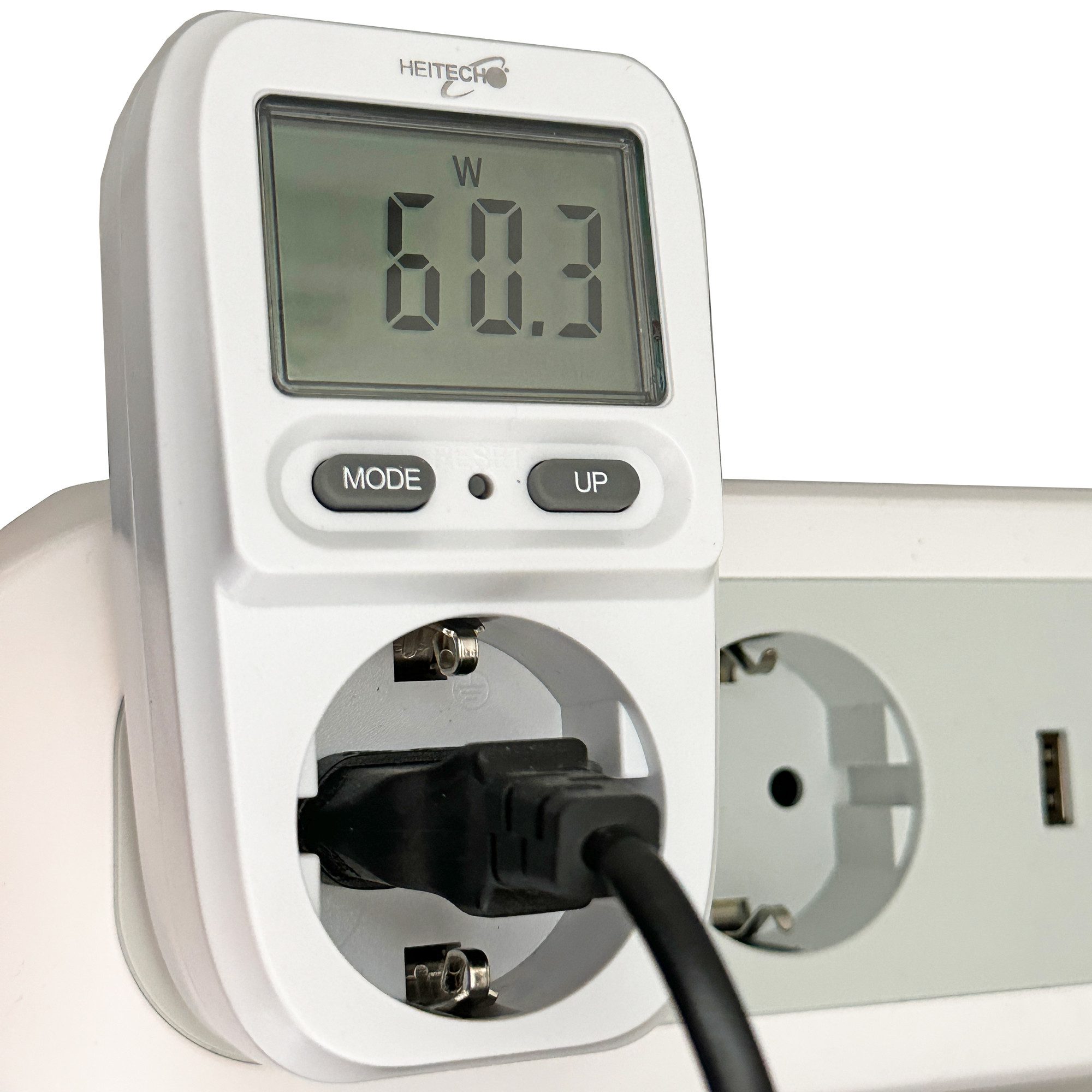 Energiekosten Messgerät Digital, Kostenkontrolle über die Steckdose Computer-Kabel