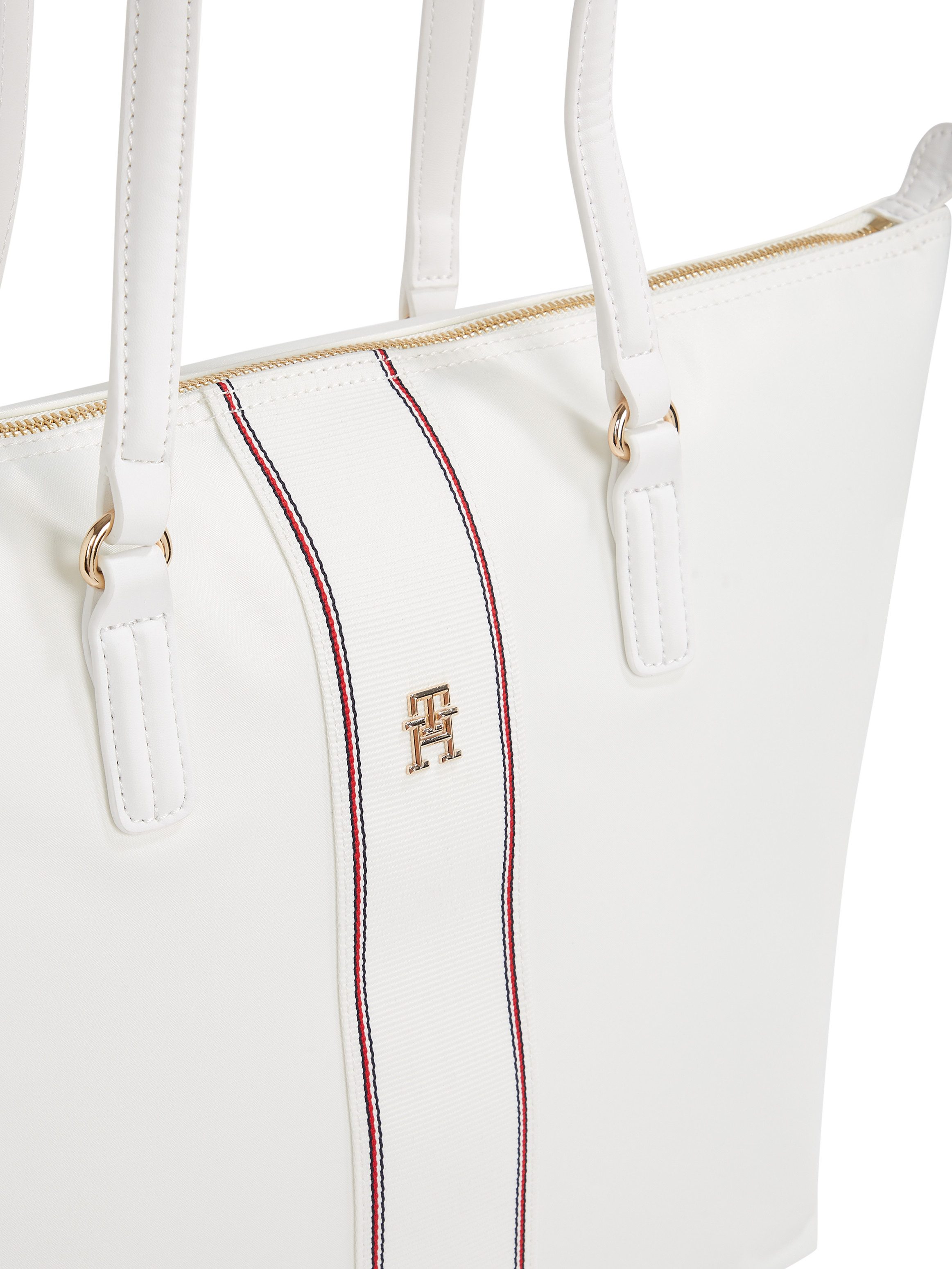 Tommy Hilfiger Tragetasche POPPY TOTE CORP, Damen Henkeltasche, Schultertasche, Shopper mit doppeltem Griff
