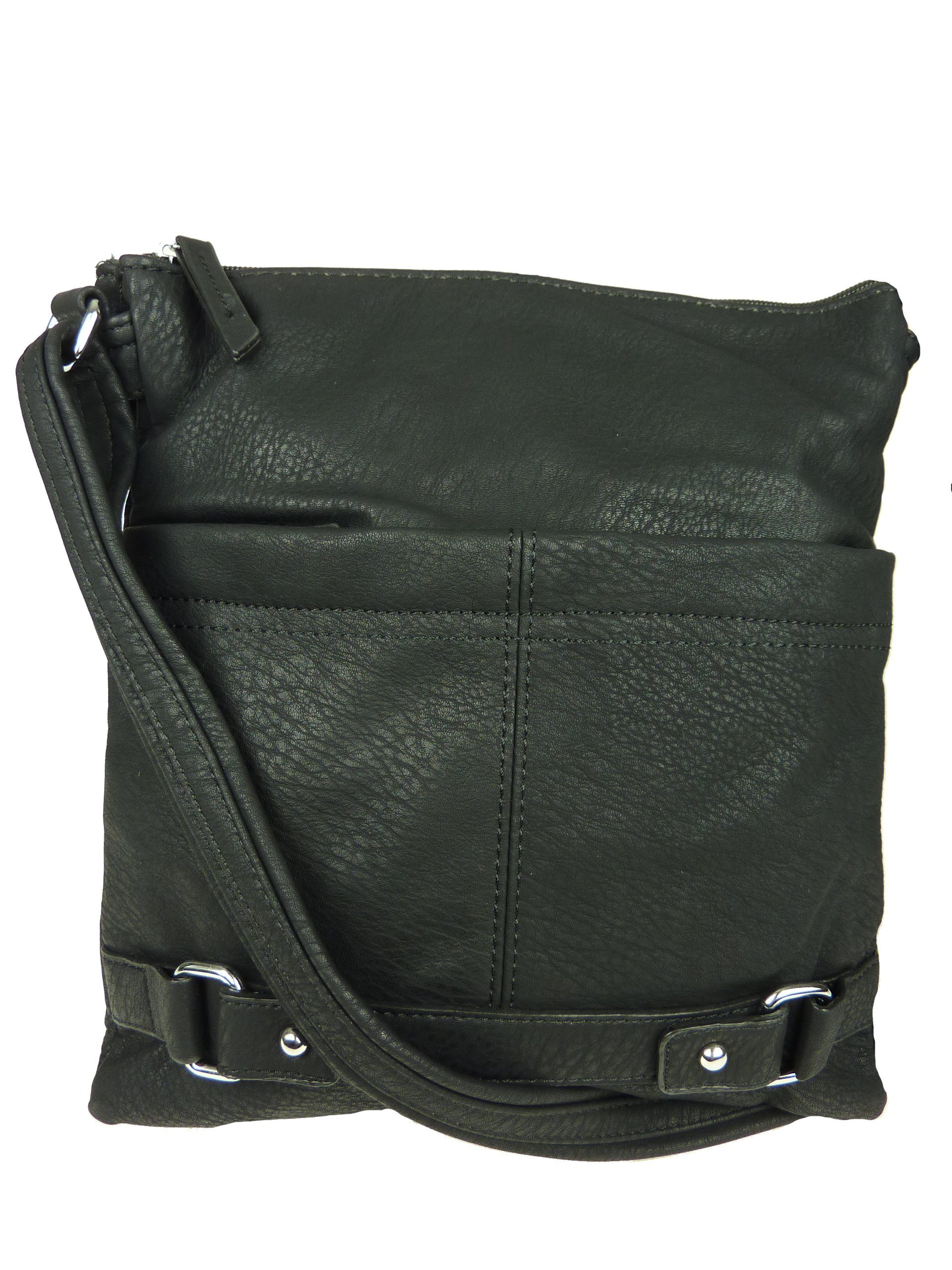 Taschen4life Umhängetasche kleine Damen Handtasche 17154, mini Schultertasche, cross over bag, Farbkombination black