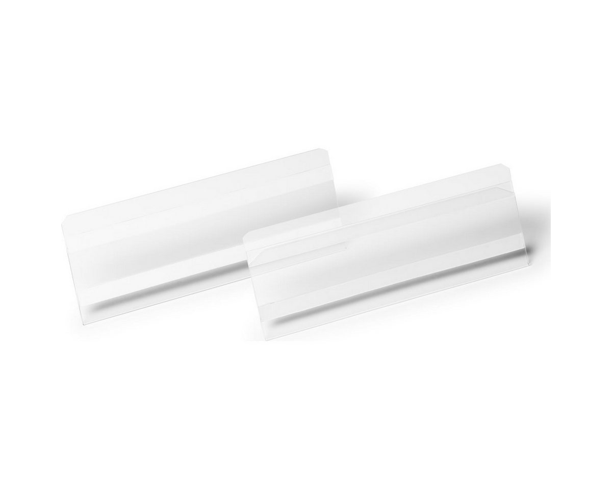 Thumbnail - DURABLE Schreibgeräteetui Etikettentasche 1/2 A5 quer selbstklebend HardCover transparent VE=10.