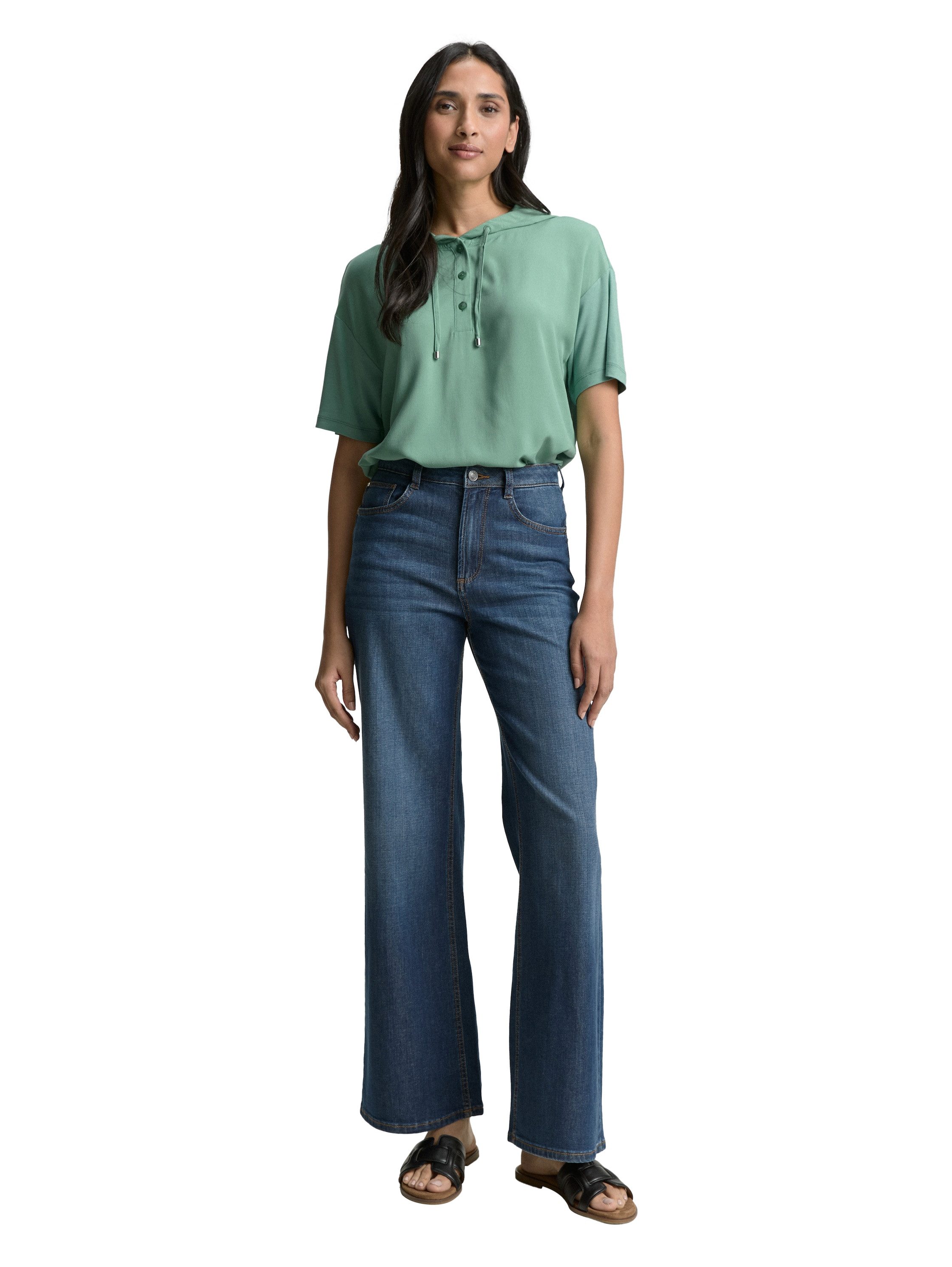TOM TAILOR Kurzarmshirt T-Shirt mit Kapuze