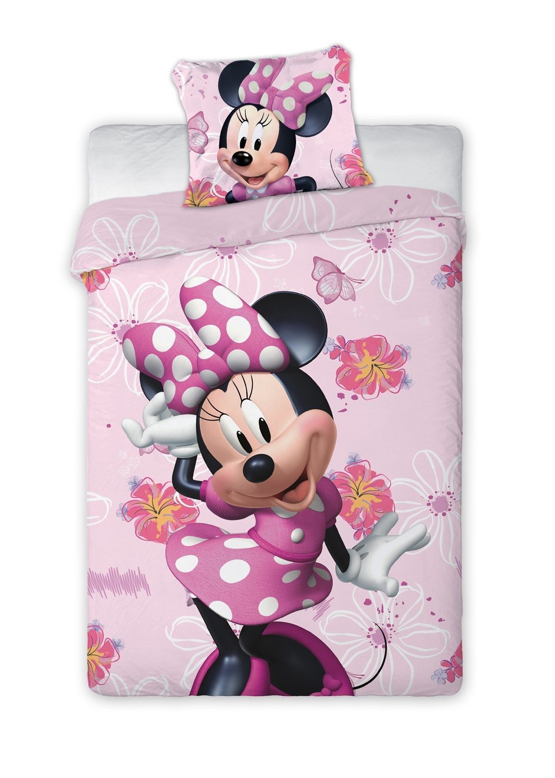 Disney Minnie Mouse Bettwäsche Disney Minnie Mouse Bettwäsche „Happy Day“ 160x200 + 70x80, 100 %