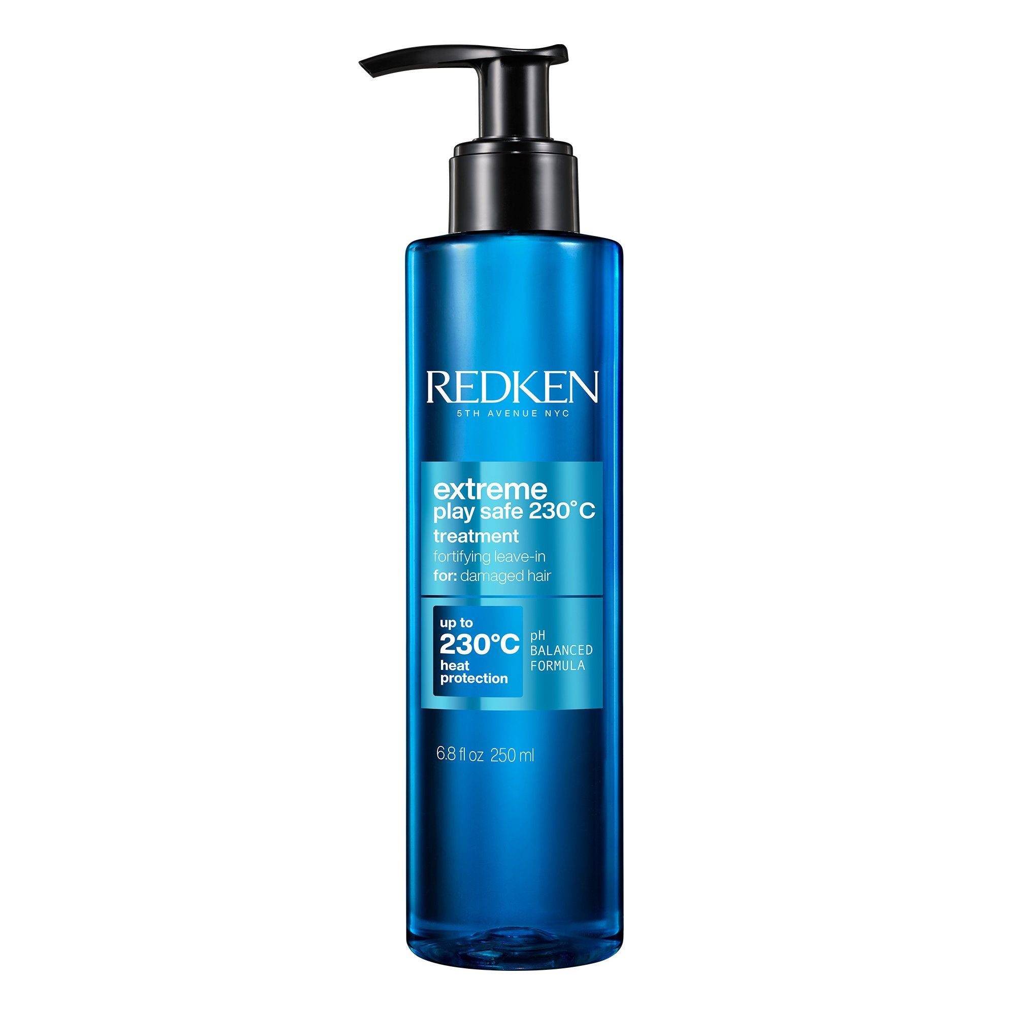 Redken Leave-in Pflege Redken Extreme Play Safe Leave-In Treatment 250 ml – 3-in-1, Packung, 1-tlg., Perfekt geeignet für geschädigtes