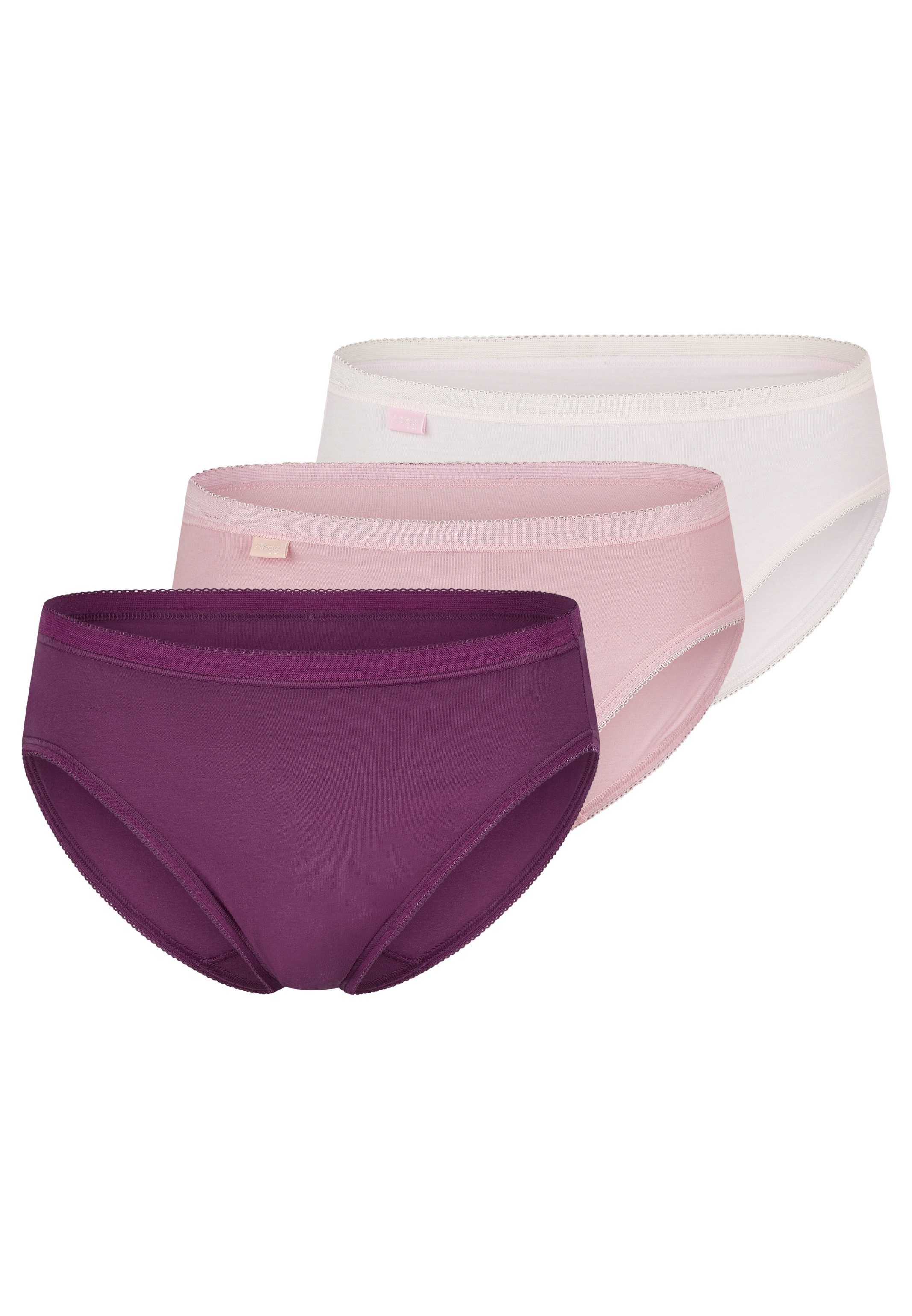 sloggi Tai-Slip 3er Pack Basic+ (Spar-Set, 3-St) Tai Slip - Baumwolle - Atmungsaktiv - Bequemer Schnitt, Perfekter Sitz