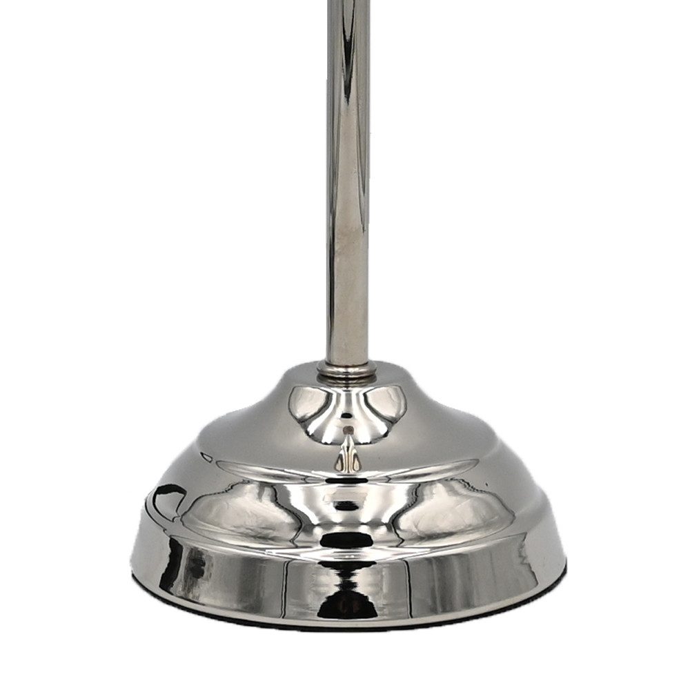 dasmöbelwerk Tischleuchte Tischleuchte Lampenfuß ROUNDI Ø11,5x49,5 cm Lampe Silber Metall