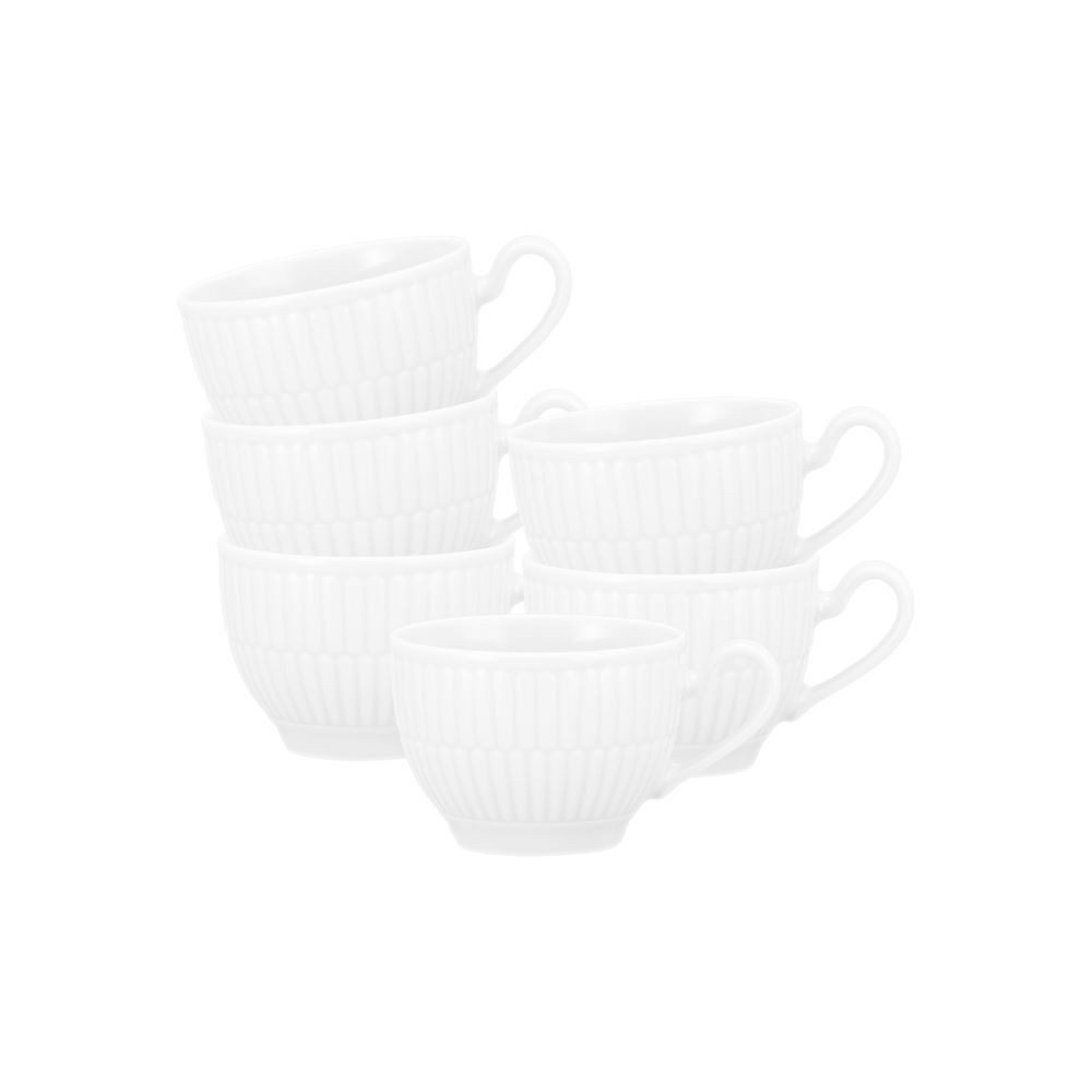 Espressotasse Seltmann Weiden Amina weiß Espressoobertasse 0,1 l 6er Set