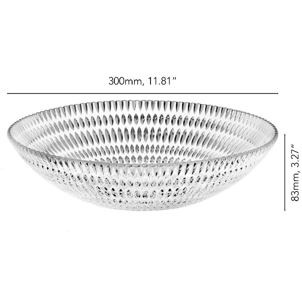 Nachtmann Schüssel Nachtmann Ethno Schale rund 30 cm, Kristallglas, (Packung)
