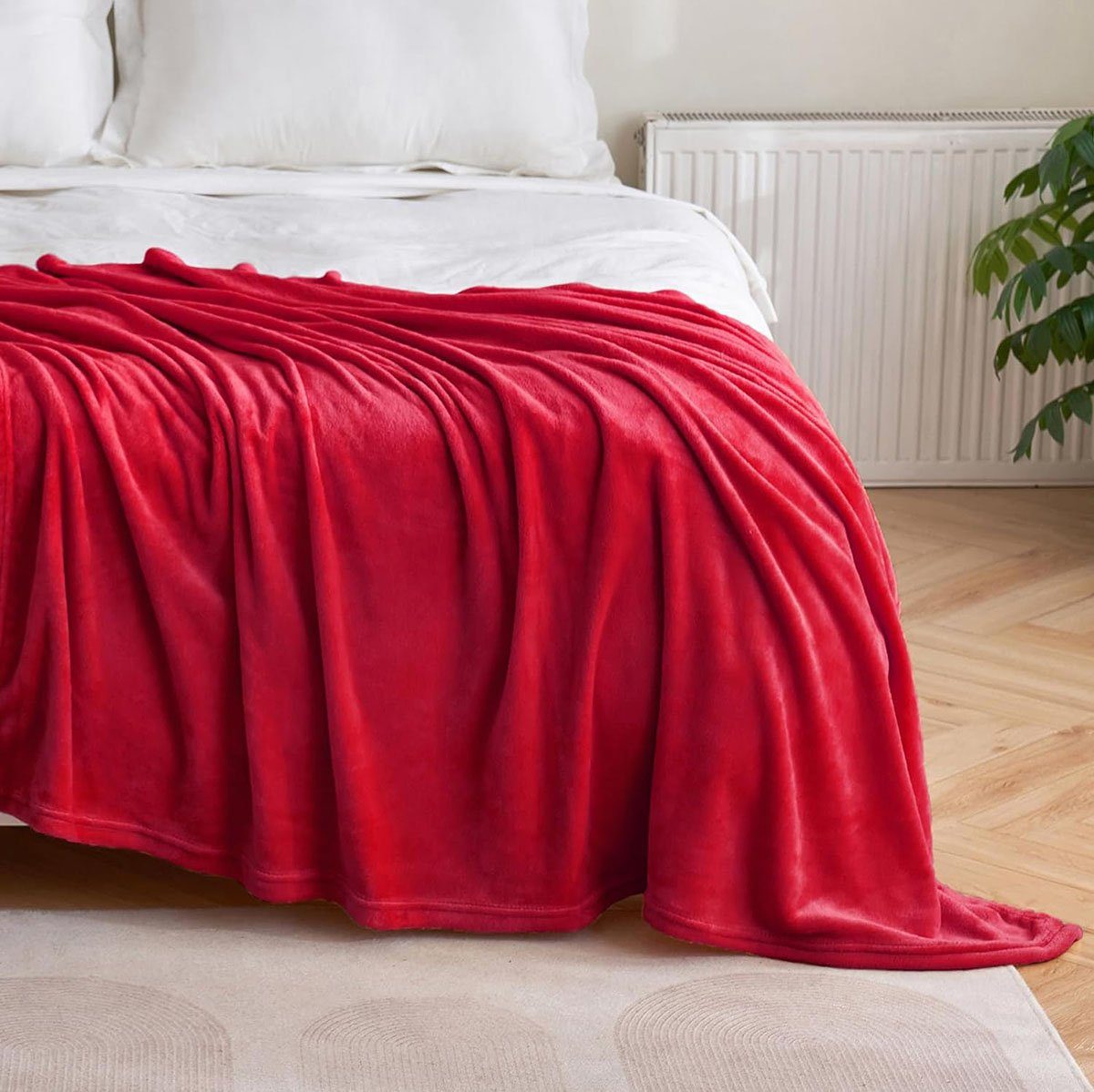 Wohndecke 150*200 cm großes CTGtree einer Wollbett rotes Decke, mit