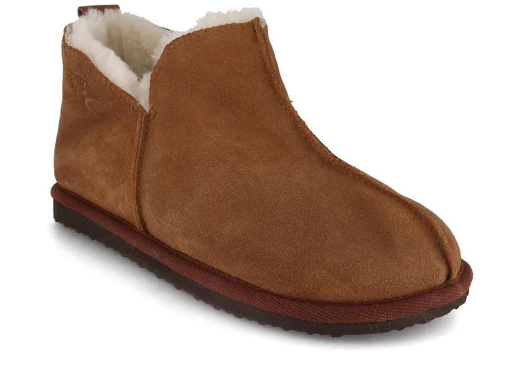 LAMMBOCK Shearlock Lammfell Домашняя обувь für Damen Herren, cognac Hausschuh Winterhausschuhe aus Lammfell, temperaturregulierend