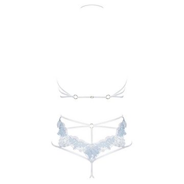 Obsessive Set: Ouvert-BH OB Deilana 2pcs set blue with open cups S/M