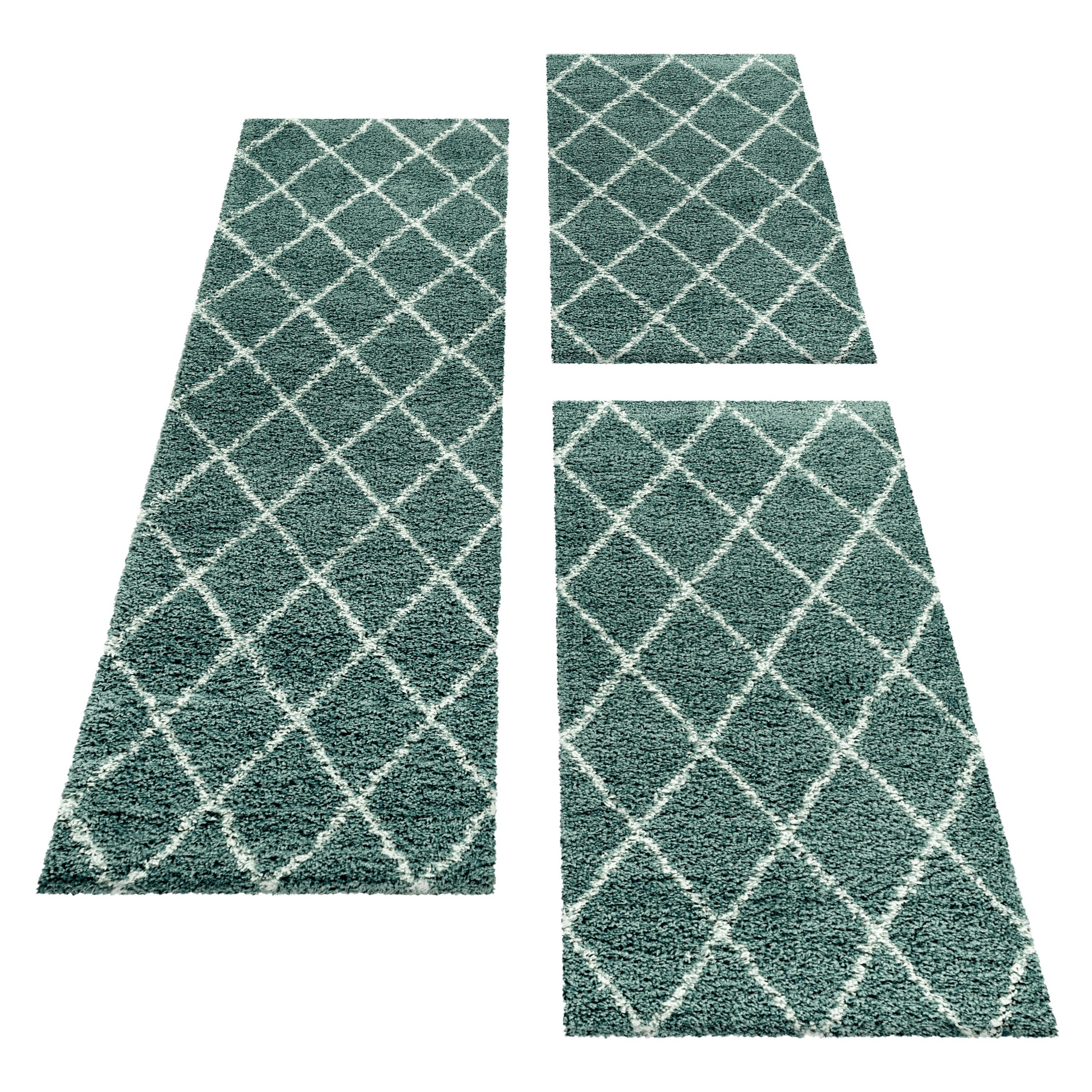 Carpettex Hochflor-Bettumrandung Geometrisch Design, Höhe 30 günstig online kaufen