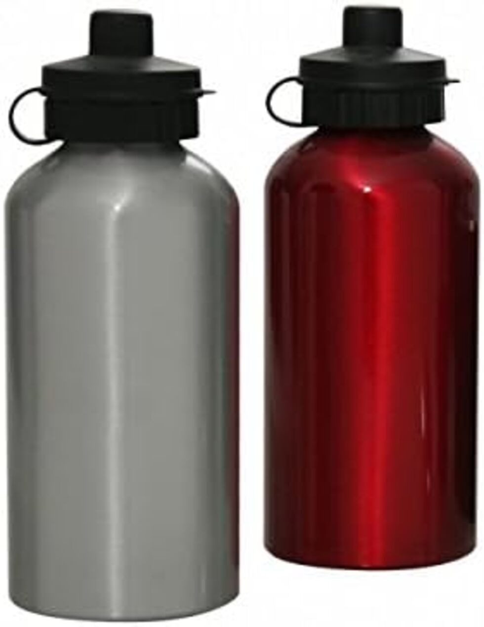 axentia Trinkflasche Alu-Trinkflasche 0,50 Liter TÜV geprüft Blau, rot und silber sortiert