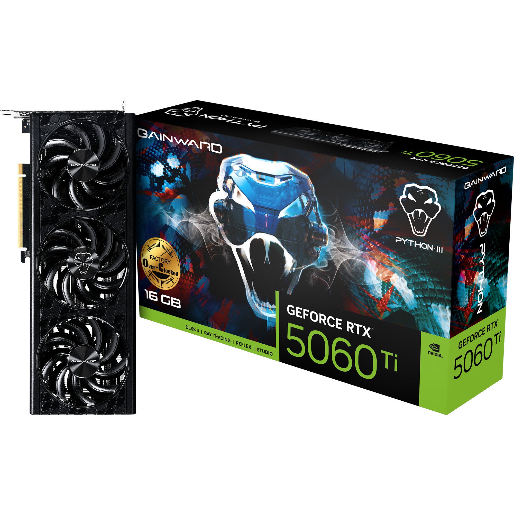 Gainward Gainward GeForce RTX 5060 Ti Python III OC 16GB, Grafikkarte (16 GB)