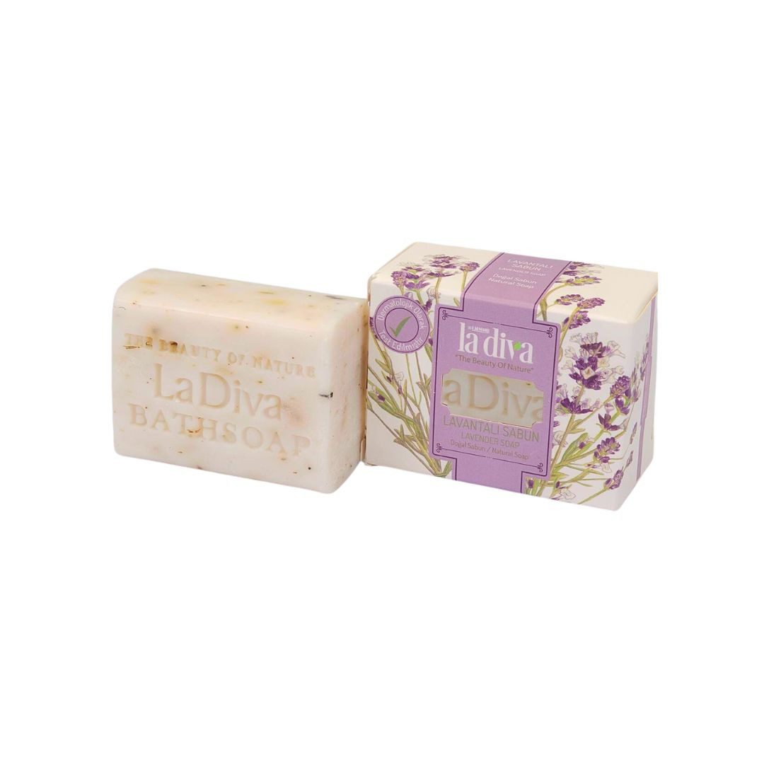 Handseife Lavendelseife 100 g Duftseife, 1-tlg., für die tägliche Pflege, mit Peeling-Effekt