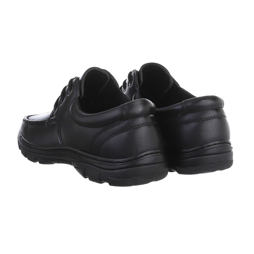 Coolwalk Herren Schnürschuhe Elegant Schnürschuh Flach Schnürer in Schwarz