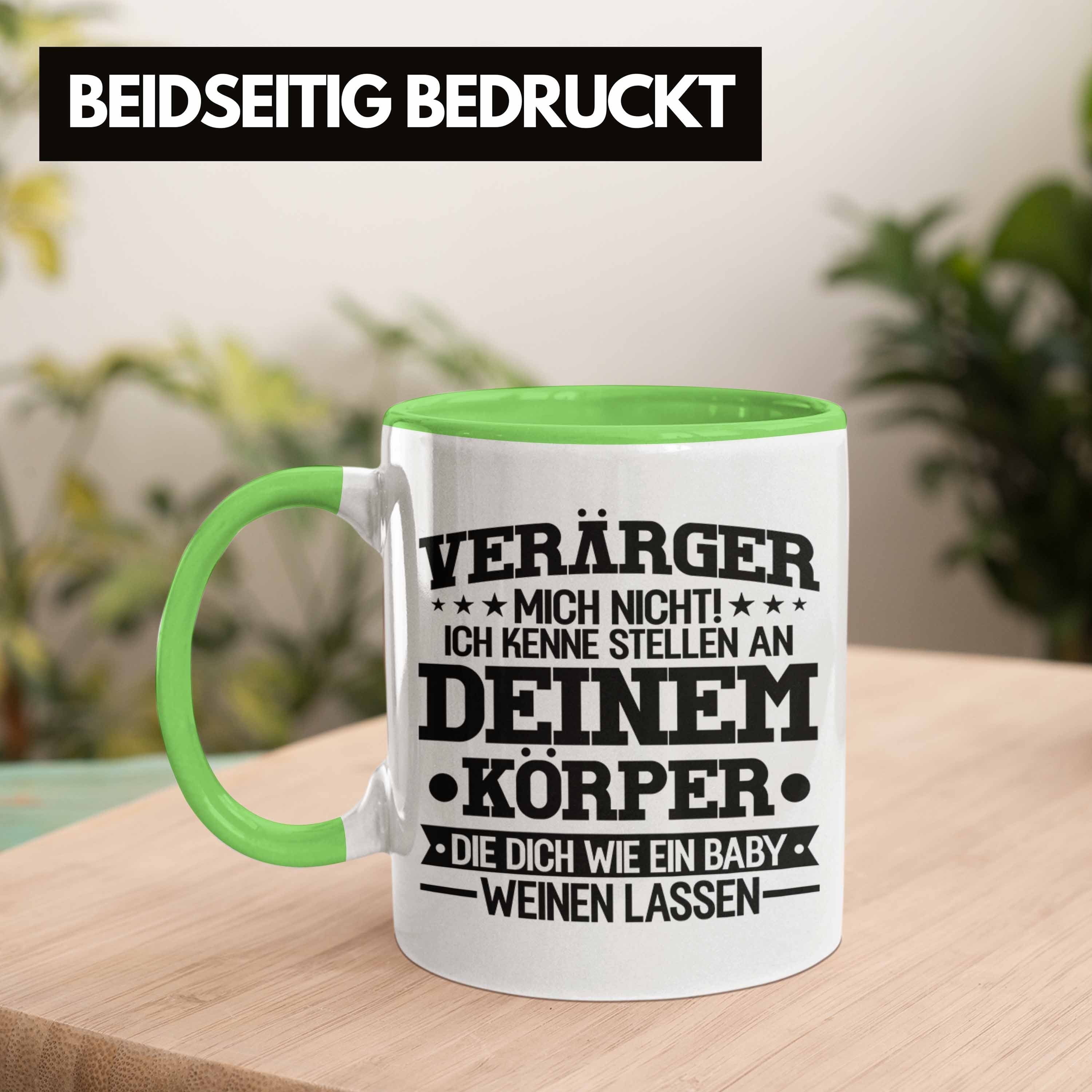 Praxis Trendation Geschenk Physiotherapie Tasse Geschenkidee Grün - Lustiger Trendation Tasse Spruch Physiotherapeut
