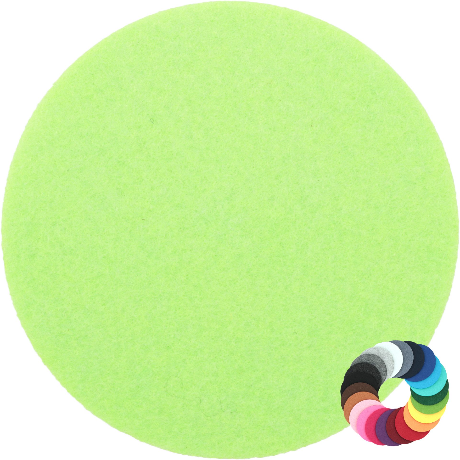 BIASTO Getränkeuntersetzer Runder Filz-Untersetzer, Scheibe Ø10cm, Pastell-grün, Zubehör für Gläser, Vasen, Tassen, Teller, Tische, Gläser, Weingläser, Cocktails, Flaschen, Schalen, Tischdeko, Blumentopf, Inhalt: jeweils 1 Stück, einfach Mix mischen und Wunschkombination bestellen.