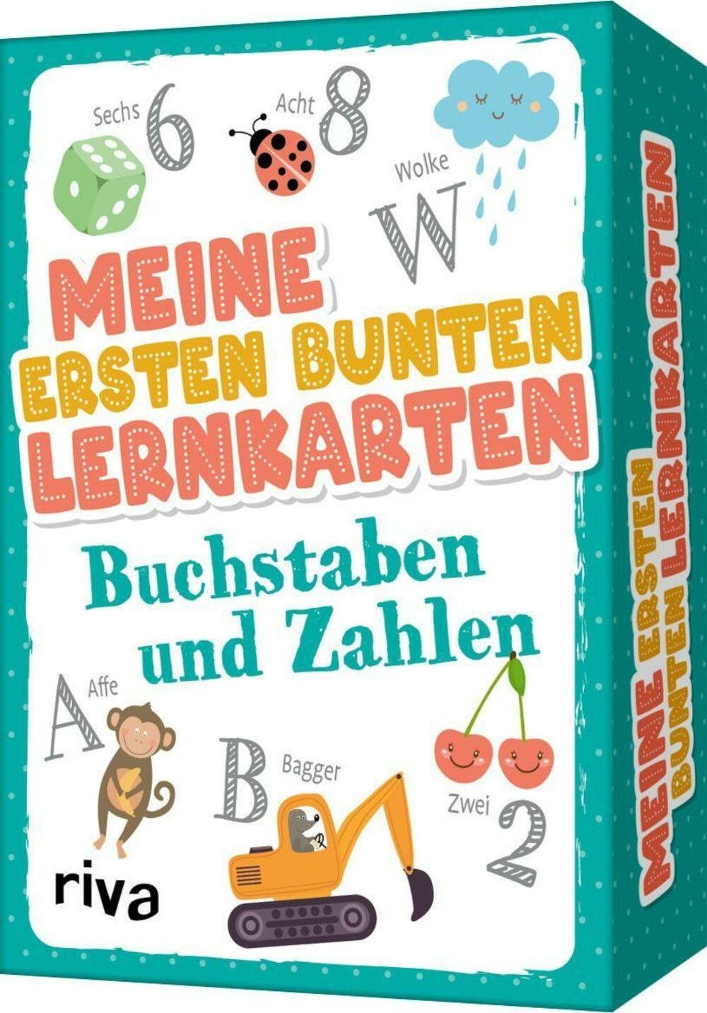 Riva Spiel, Meine ersten bunten Lernkarten - Buchstaben und Zahlen