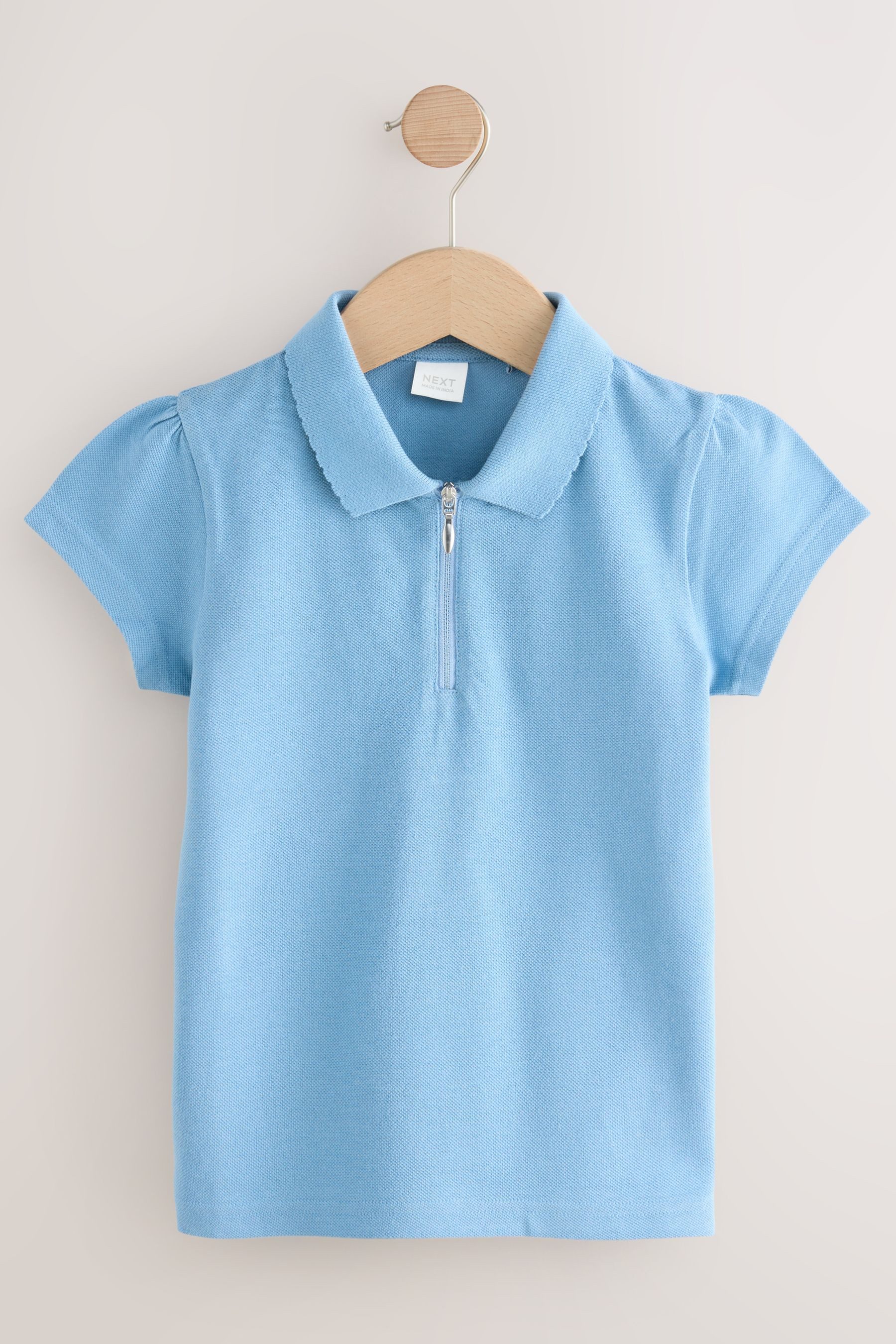 Next Langarm-Poloshirt Polohemden mit Reißverschluss, 2er-Pack (2-tlg)