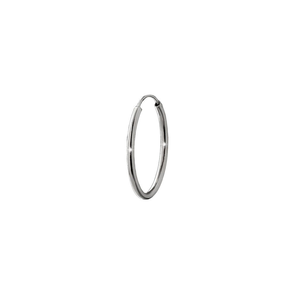 Single-Creole 925 Silber Ohrring Ohrschmuck 30mm Ohrhänger