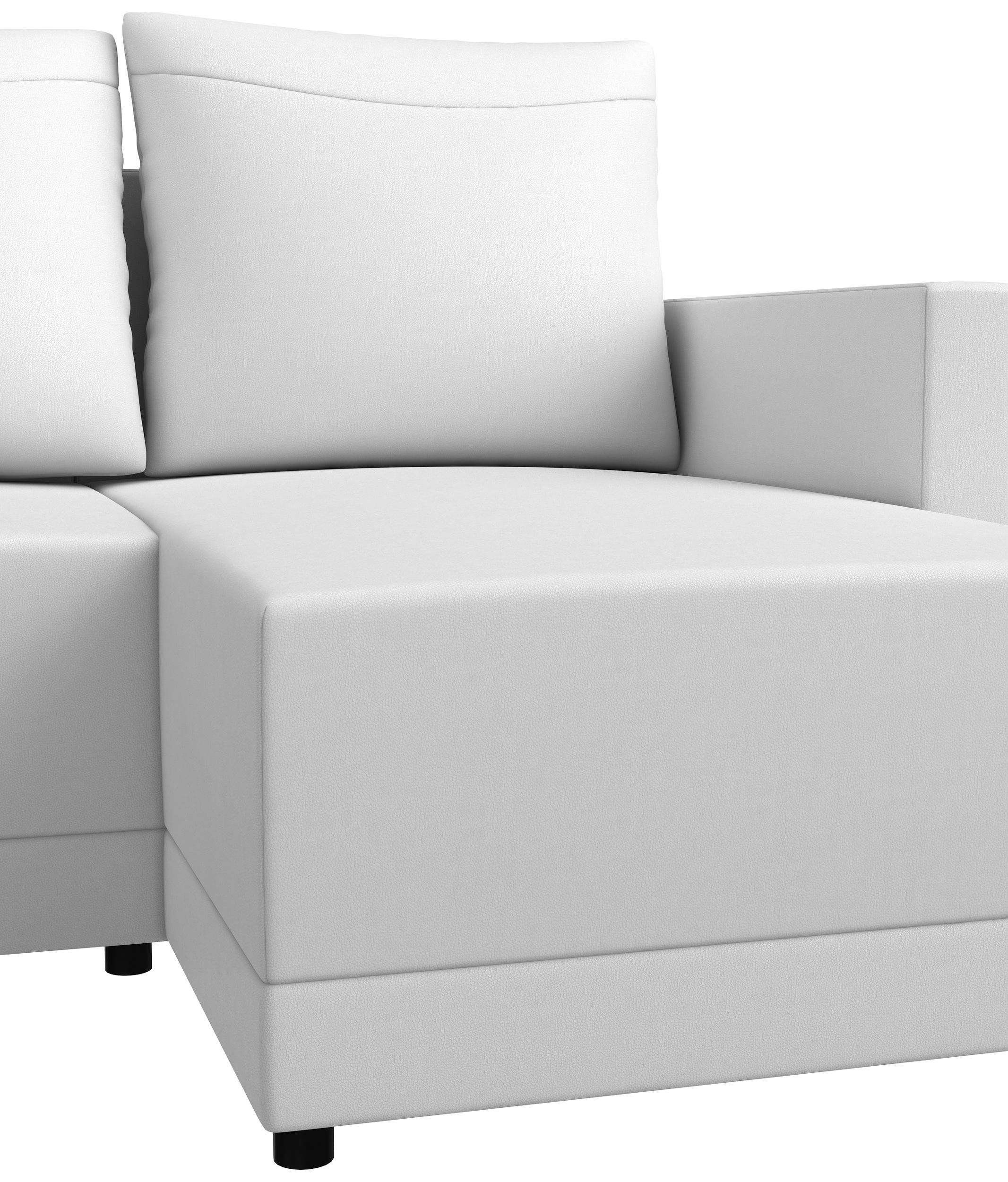 Stylefy Ecksofa Stylefy Kaori rechts und oder L-Form, Bettkasten, links Bettfunktion Ecksofa, mane mit Eckcouch, bestellbar