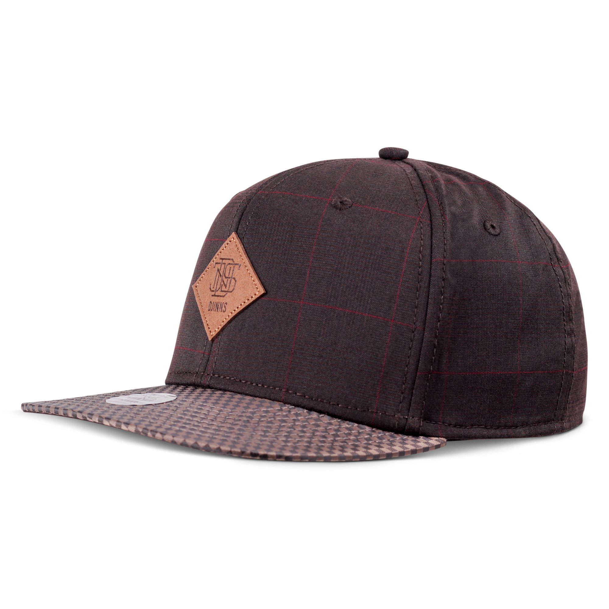 Snapback Cap Djinns 6 Panel Snapback Cap GlenCheck brown