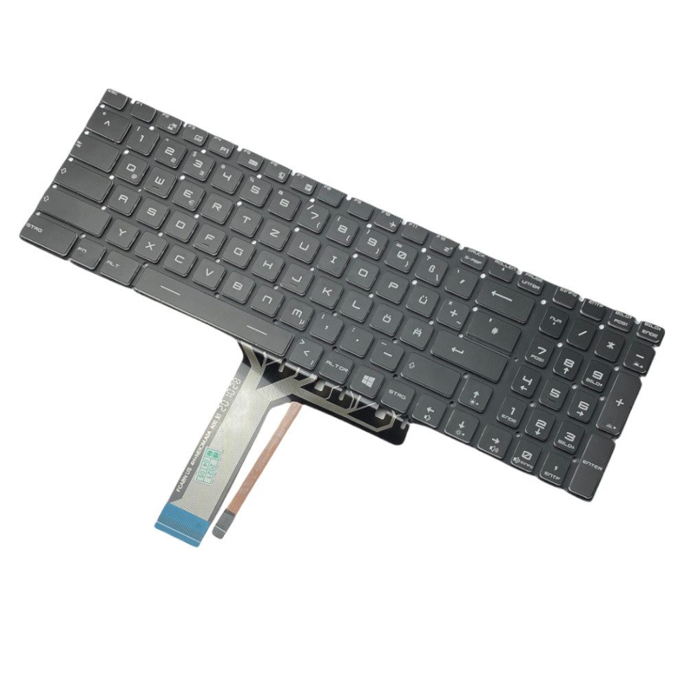 Trade-Shop Ersatzteil passend für MSI GE62VR GE72 GT62 GT62VR GT63 GL62 GL63 GL72 Tastatur (Tasten: Deutsch, QWERTZ / Farbe: Schwarz / mit Hintergrundbeleuchtung)