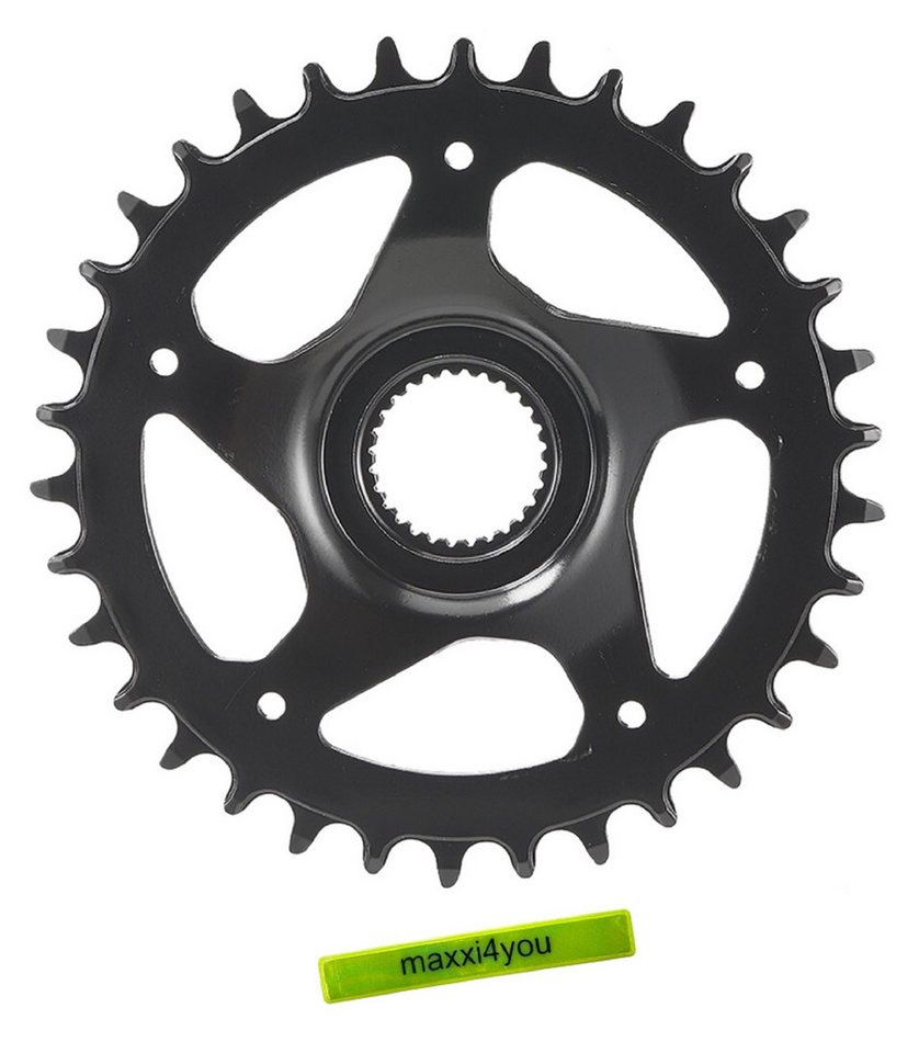 maxxi4you Fahrradkette Samox PD-DM-Gen4 Kettenblatt 34 Zähne Stahl in Schwarz inkl Reflexband