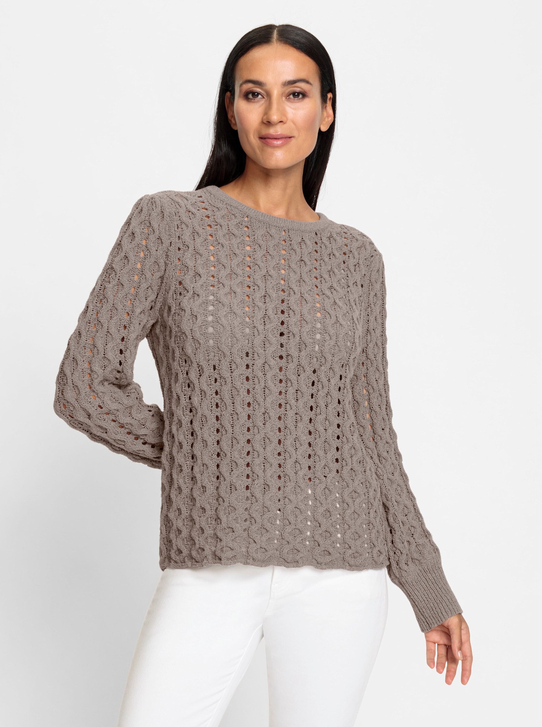 Strickpullover Ajourpullover