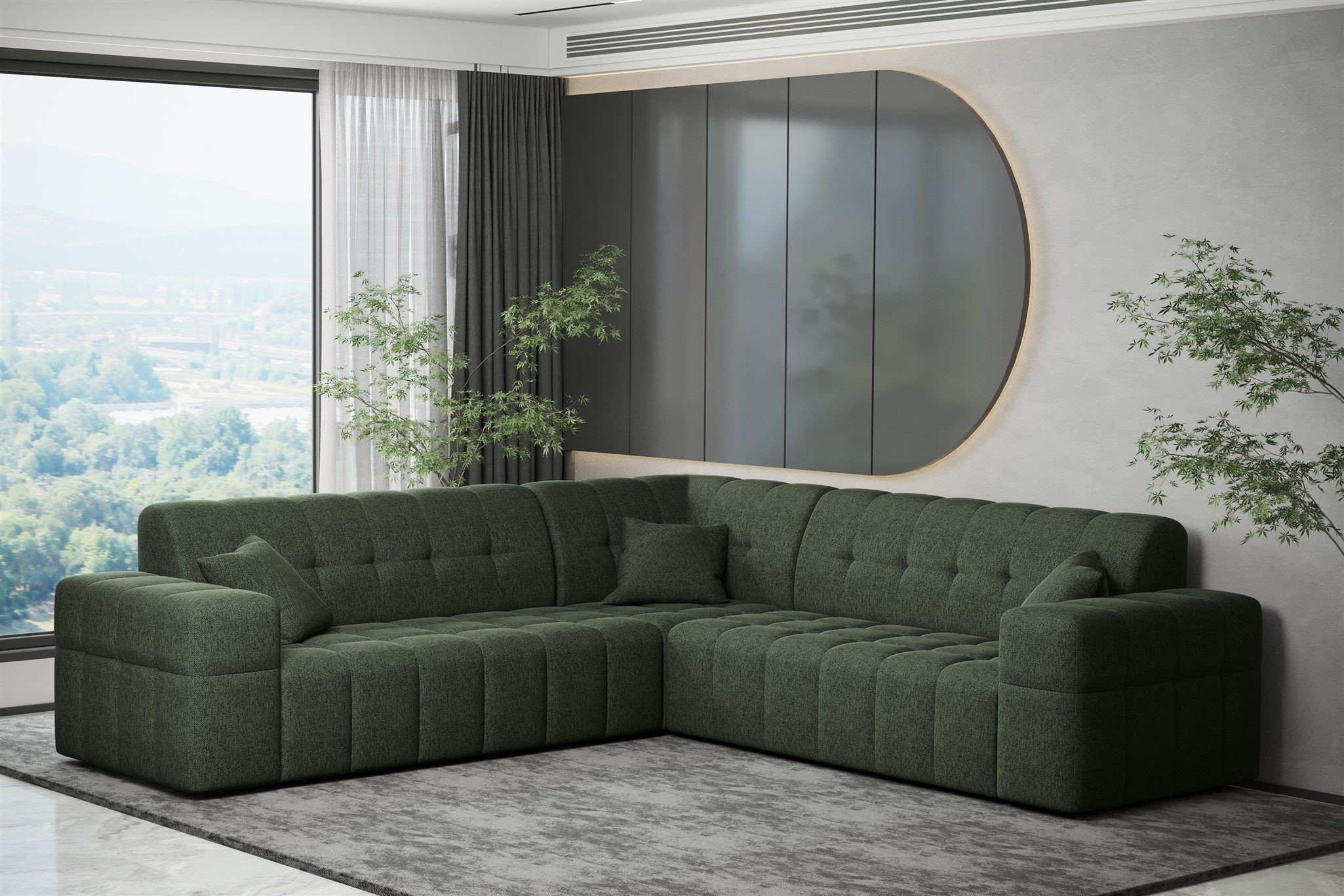 Fun Möbel Ecksofa Ecksofa Designersofa NANCY günstig online kaufen