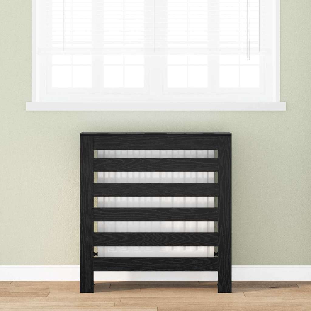 vidaXL Heizungsverkleidung, Heizkörperabdeckung Schwarz Eichen-Optik 78 x 20 x 82 cm