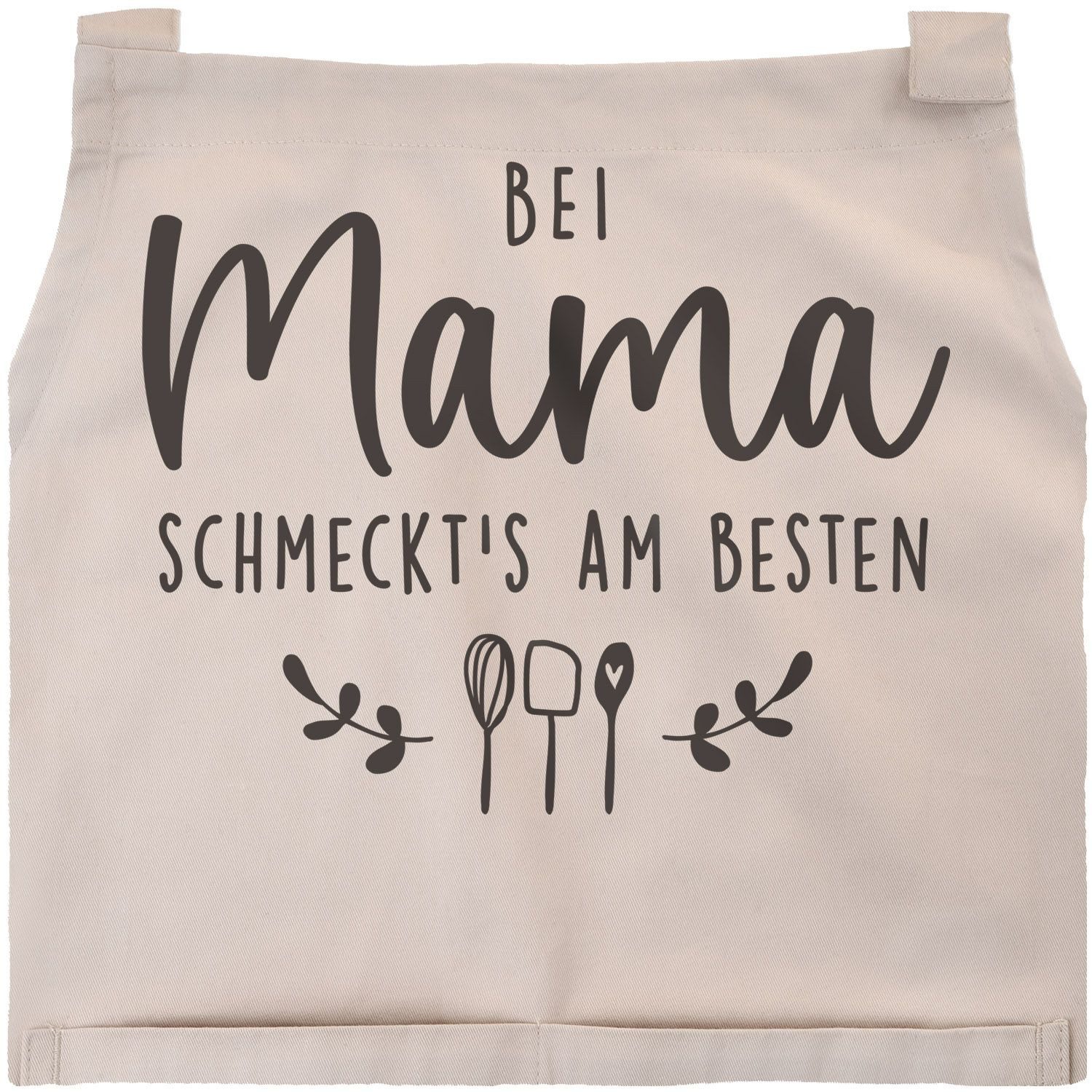 SpecialMe Kochschürze Kochschürze Damen mit Spruch Bei Mama schmeckts am besten