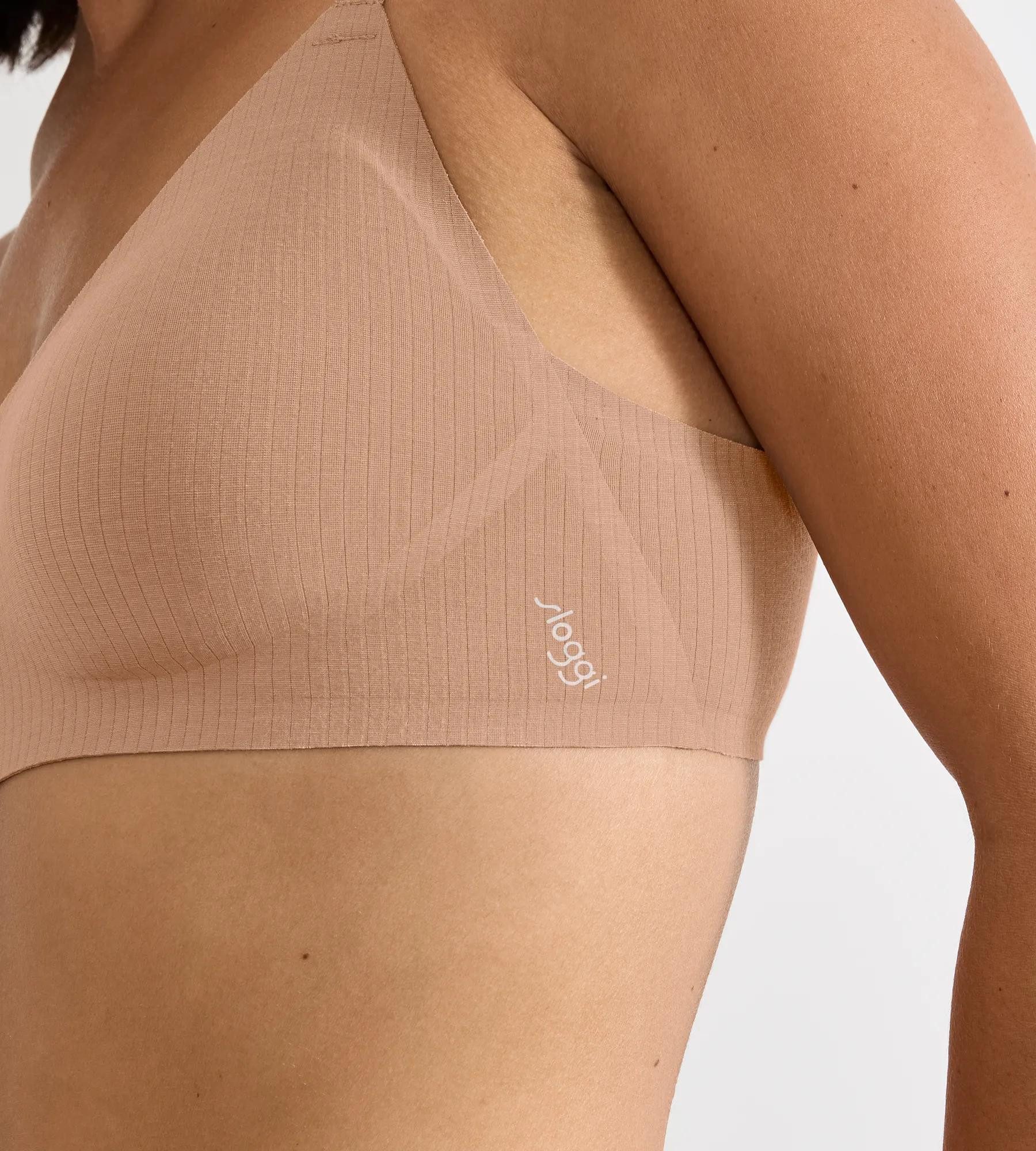 sloggi Soft-BH ZERO Feel Pure mit herausnehmbaren, atmungsaktiven Pads, dezenter Streifeneffekt